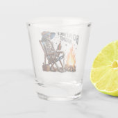 Bonfire Night - Skelet Drink door het vuur Shot Glas (Achterkant)