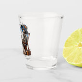 Bonfire Night - Skelet Drink door het vuur Shot Glas (Rechts)