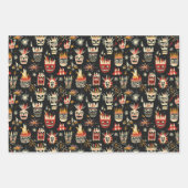 Bonfire Night Verenigd Koninkrijk Pattern 2 Inpakpapier Vel (Voorkant)