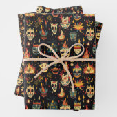 Bonfire Night Verenigd Koninkrijk Pattern 4 Inpakpapier Vel (In situ)