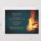 Bonfire Nighttime Party Celebration Outdoor Kaart (Voorkant)