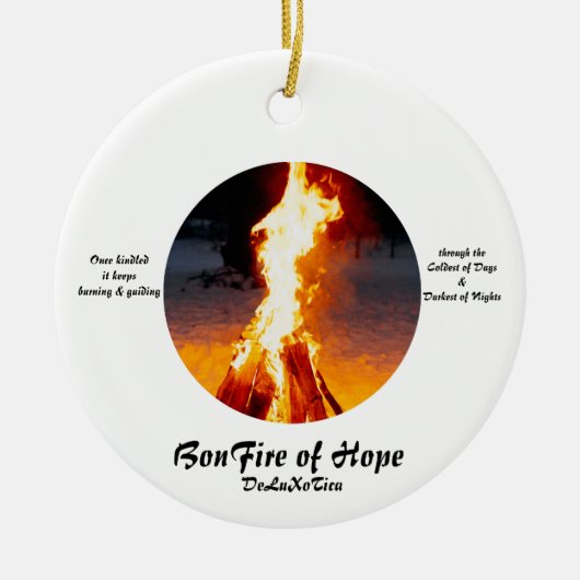 Bonfire of Hope Keramisch Ornament (Voorkant)