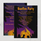 Bonfire Outdoor Party Two Sided Invision Kaart (Voorkant / Achterkant)
