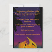 Bonfire Outdoor Party Two Sided Invision Kaart (Achterkant)