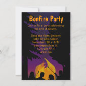 Bonfire Outdoor Party Two Sided Invision Kaart (Voorkant)