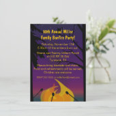 Bonfire Outdoorpartij Uitnodiging (Staand voorkant)