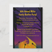 Bonfire Outdoorpartij Uitnodiging (Voorkant)