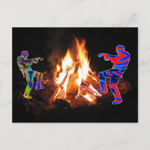 BonFire Party Bon Bonne Fire Briefkaart