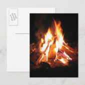 BonFire Party Bon Bonne Fire Uitnodiging Briefkaart (Voorkant / Achterkant)