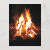 BonFire Party Bon Bonne Fire Uitnodiging Briefkaart (Voorkant)