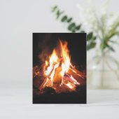 BonFire Party Bon Bonne Fire Uitnodiging Briefkaart (Staand voorkant)