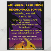 Bonfire Party Flyer (Voorkant)