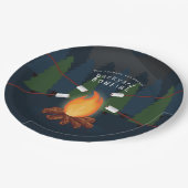 Bonfire Party Papieren Bordje (Gekanteld)