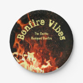 Bonfire Party | Papieren Bordje (Voorkant)