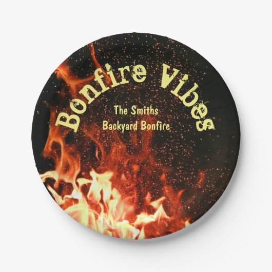 Bonfire Party | Papieren Bordje (Voorkant)
