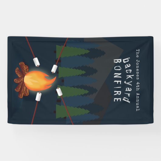 Bonfire Party Spandoek (Horizontaal)