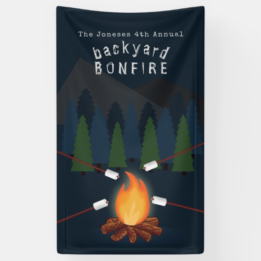 Bonfire Party Spandoek (Verticaal)