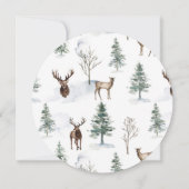 Bonfire Pine Tree Woodland Paar Douche Kaart (Achterkant)