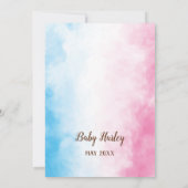 Bonfire S'more Love Baby Gender Reopenbaart Uitnod Kaart (Achterkant)