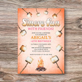 Bonfire Smores Uitnodiging voor verjaardag