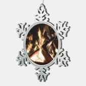 Bonfire Tin Sneeuwvlok Ornament (Rechts)