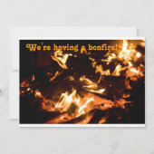 Bonfire-uitnodiging Kaart (Voorkant)