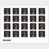 Bonfire Vierkante Sticker (Vel)