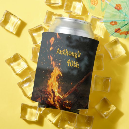 Bonfire vonkt verjaardagsfeestje blikjeskoeler (Insitu Zomer)