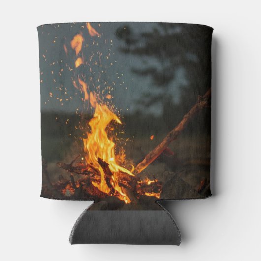 Bonfire vonkt verjaardagsfeestje blikjeskoeler (Achterkant)