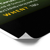 Bonfire vóór Raptuur Poster (Hoek)