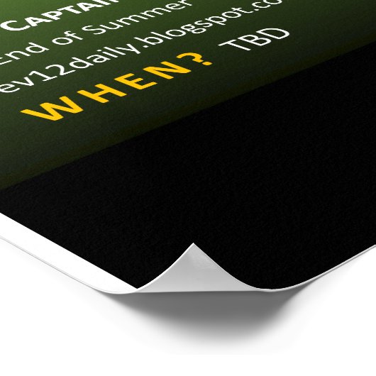 Bonfire vóór Raptuur Poster (Hoek)