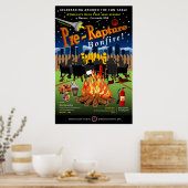 Bonfire vóór Raptuur Poster (Keuken)