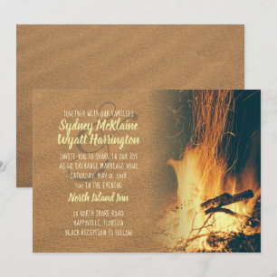 Bonfire Wedding Sjabloon Kaart