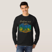 Bonfires and Coffee Camping Coffee  Camper Caffein T-shirt (Voorkant volledig)