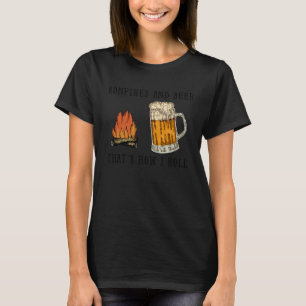 Bonfires en bier zo rol ik t-shirt