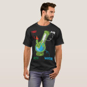 Bong Elements Fire Water Earth Air Thc Weed bettin T-shirt (Voorkant volledig)