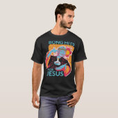 Bong Hits for Jesus Funny THC Stoner Gift T-shirt (Voorkant volledig)
