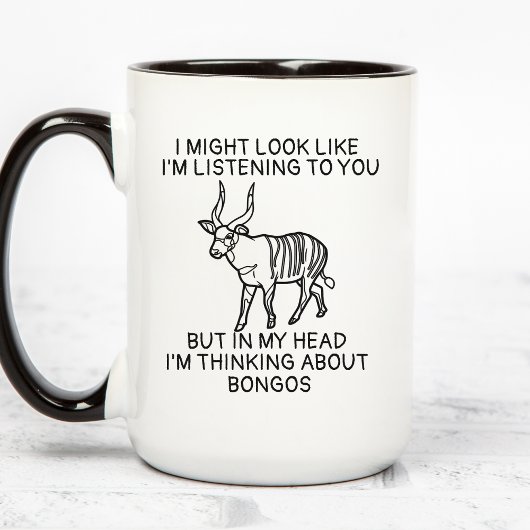 Bongo Antelope Mug, Bongo Lover Gifts Mok