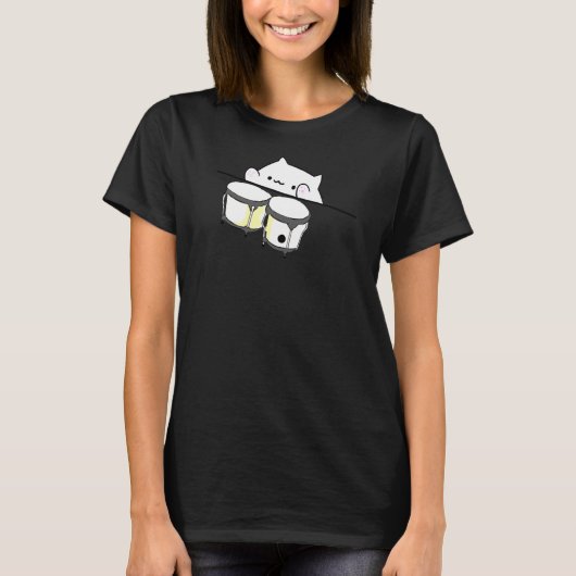 Bongo Cat Meme T-shirt (Voorkant)