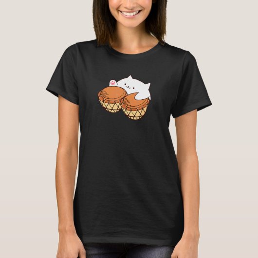 Bongo Cat merchandise Cute kat meme 1 T-shirt (Voorkant)