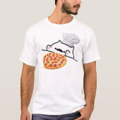Bongo Cat Pizza Chef T-shirt (Voorkant)