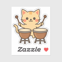 Bongo Cat Rhythm Beats Sticker