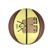 Bongo drum cartoon illustratie basketbal (Verticaal)