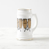 Bongo drum cartoon illustratie bierpul (Voorkant rechts)
