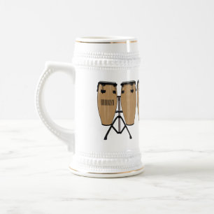 Bongo drum cartoon illustratie bierpul