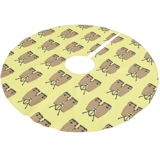 Bongo drum cartoon illustratie kerstboom rok (Gekanteld)