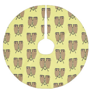 Bongo drum cartoon illustratie kerstboom rok