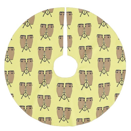 Bongo drum cartoon illustratie kerstboom rok (Voorkant)