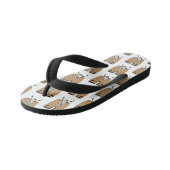 Bongo drum cartoon illustratie kinder teenslippers (Schuin)