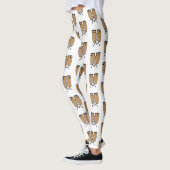 Bongo drum cartoon illustratie leggings (Links)
